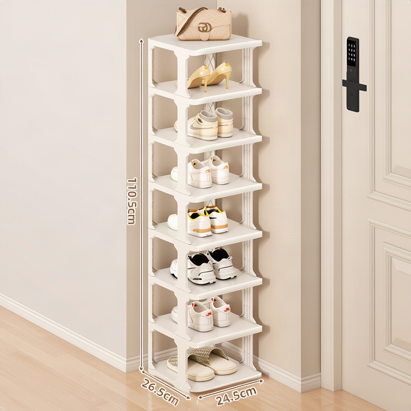 Klappbares Schuhregal aus Metall, mehrschichtig
