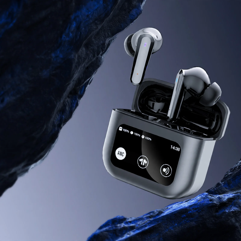 Bluetooth-Kopfhörer mit LCD-Display und Geräuschunterdrückung