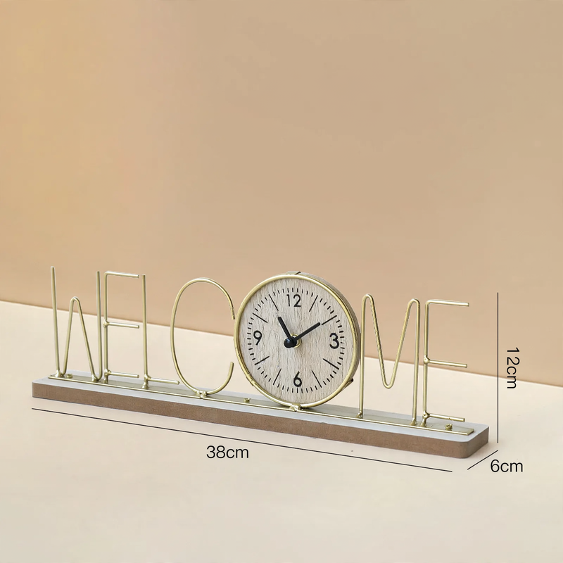 Eisenuhr, Tischuhr, modernes Design