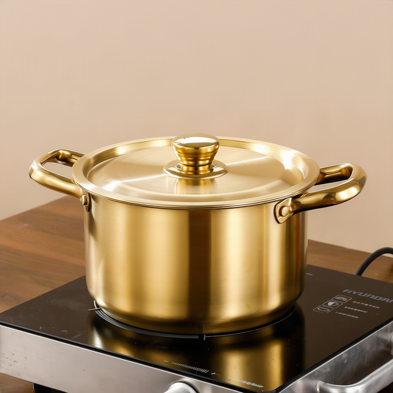 Edelstahl-Kochtopf 20 cm, 1,1–2 L, Modell HD190912