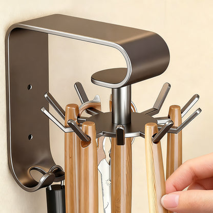 Drehbarer Küchen-Wandhaken mit 10 Haken