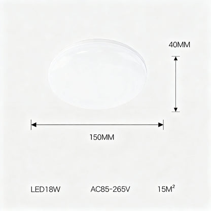 LED-Deckenleuchte rund, modern, für Nassräume