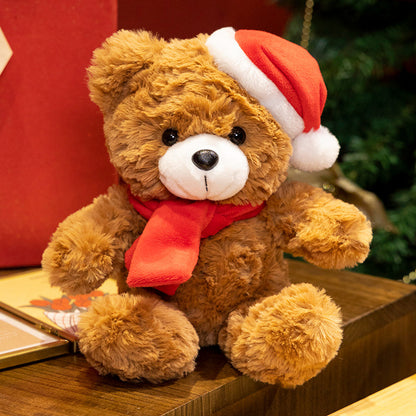 Weihnachts-Plüschtiere und Kissen