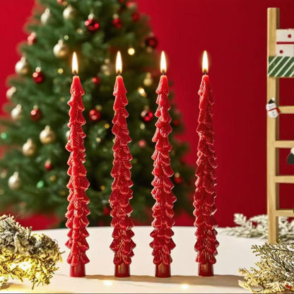 Weihnachtsbaum-Duftkerze, handgefertigt