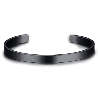 Armband aus Edelstahl, offen, glatte Oberfläche