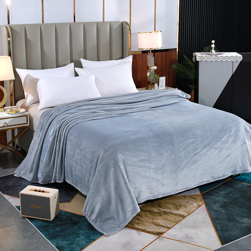 Fleecedecke aus Polyester, 100×150 bis 200×230 cm