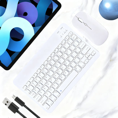 Bluetooth-Tastatur mit Maus für Tablets und Laptops