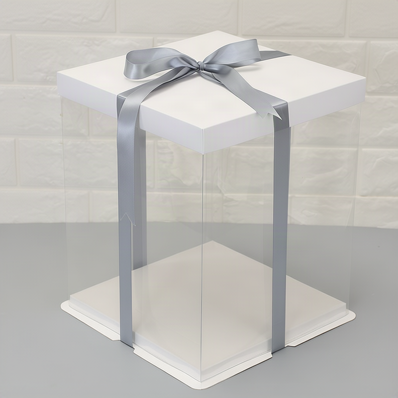 Transparente Kuchenboxen, verschiedene Größen