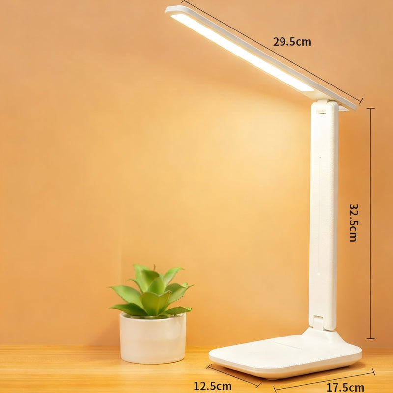 Klappbare LED-Schreibtischlampe mit USB-Anschluss