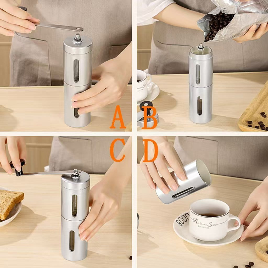 Handkaffeemühle aus Edelstahl