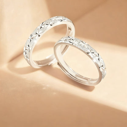 Sternring für Paare, geometrisches Design
