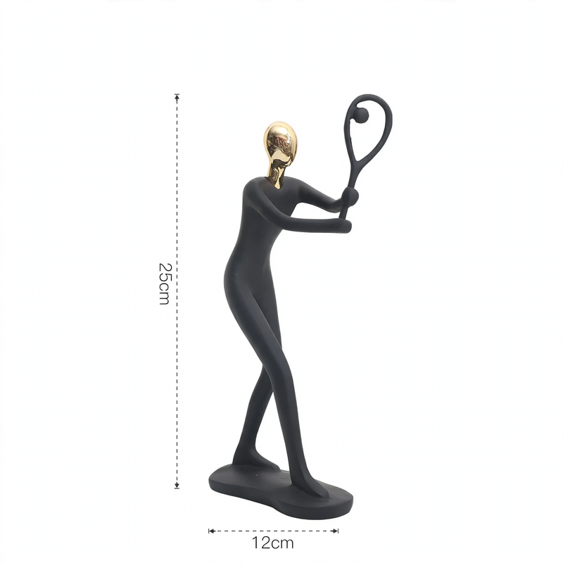 Sportfigur aus Kunstharz, europäischer Stil