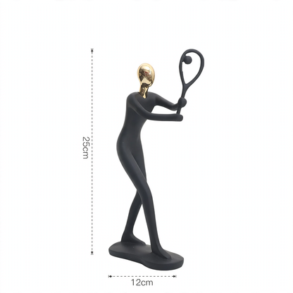 Sportfigur aus Kunstharz, europäischer Stil