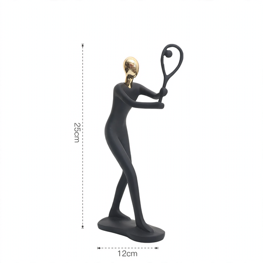 Sportfigur aus Kunstharz, europäischer Stil