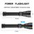 Aluminium-Taschenlampe, 3000 mAh