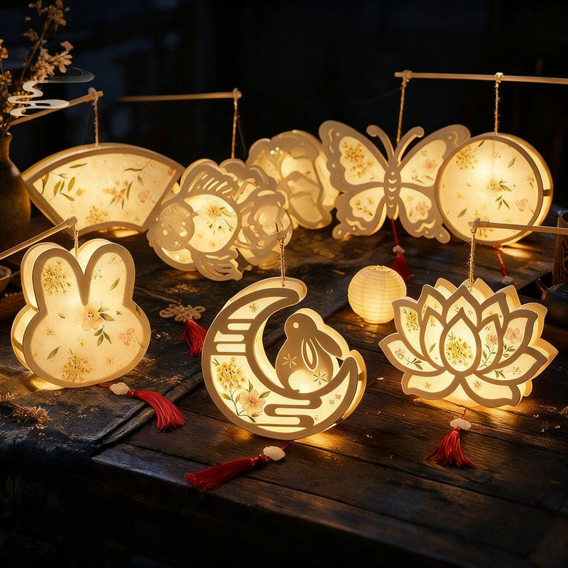 Laternen-Bastelset, Holz, chinesischer Stil