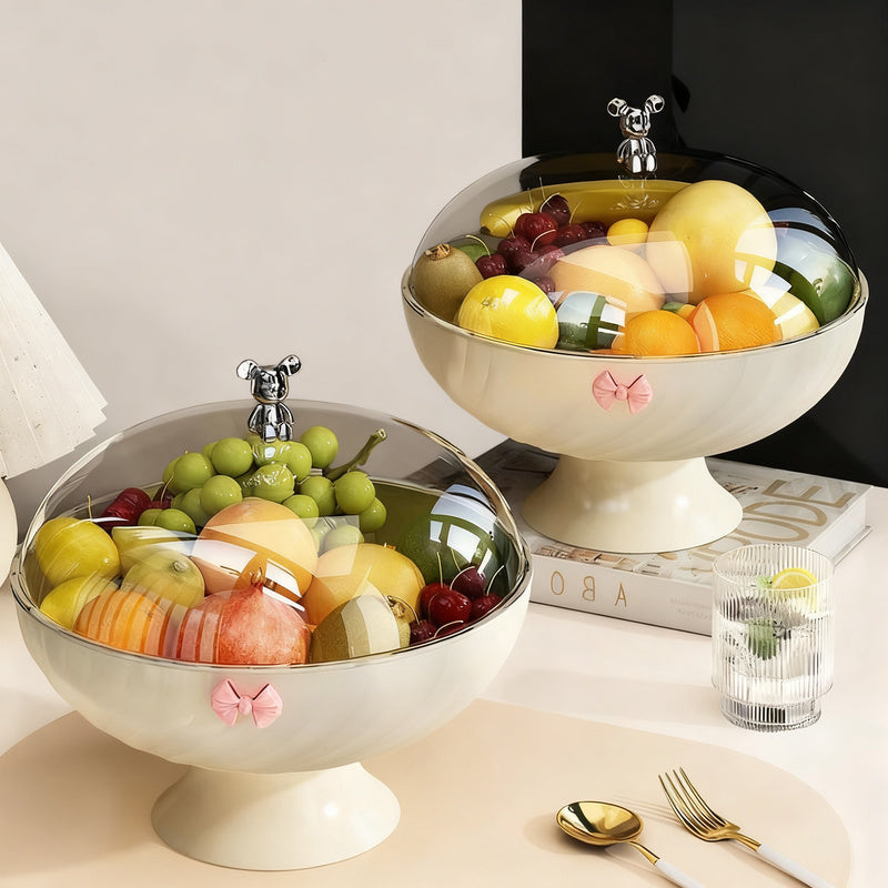 Obstschale aus Kunststoff, einfarbig, modern