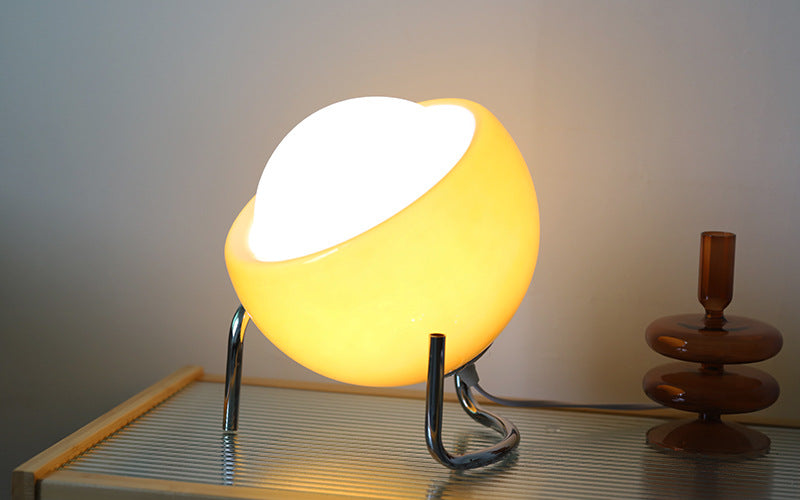 Brehn | RETRO GLAS TISCHLEUCHTE - AMBIENT NORDISCHES NACHTLICHT