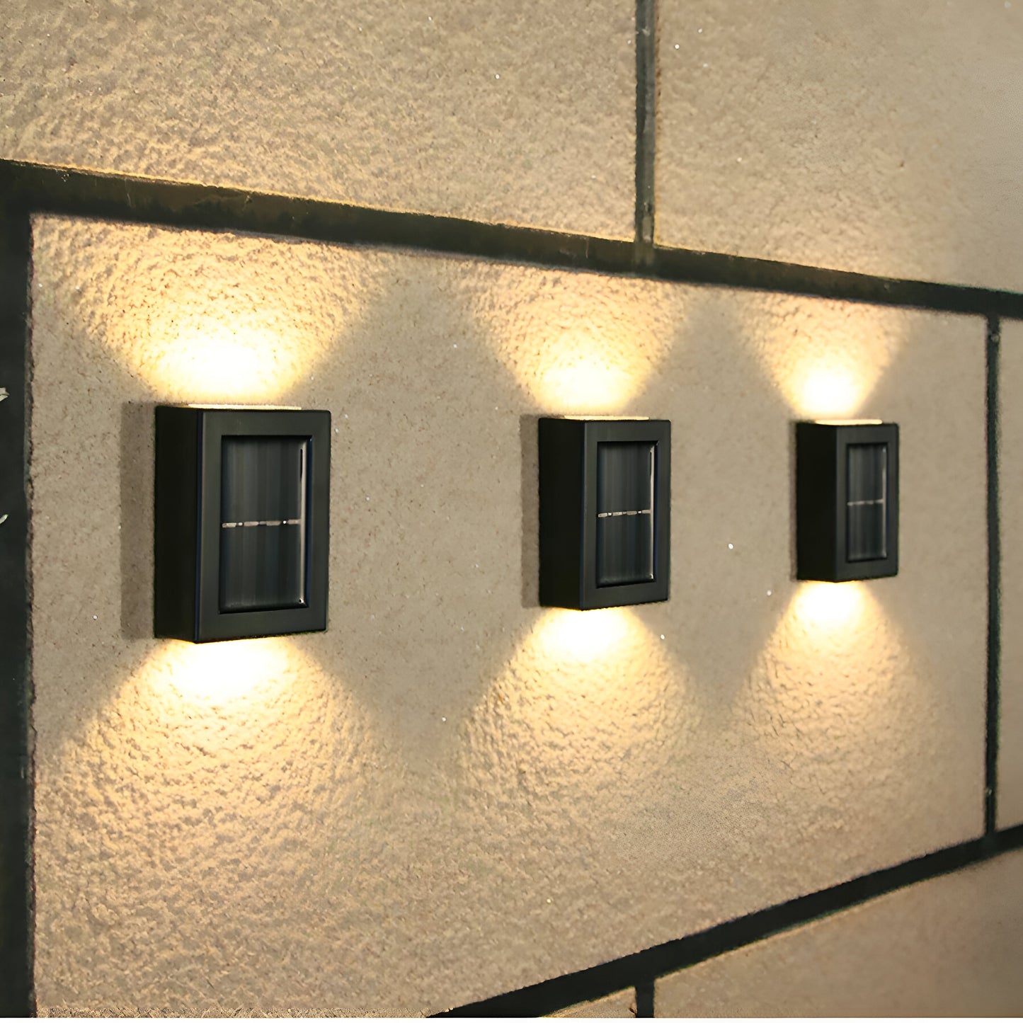 Brehn | Solar Außenlampe LED IP65 wasserdicht Schwarz