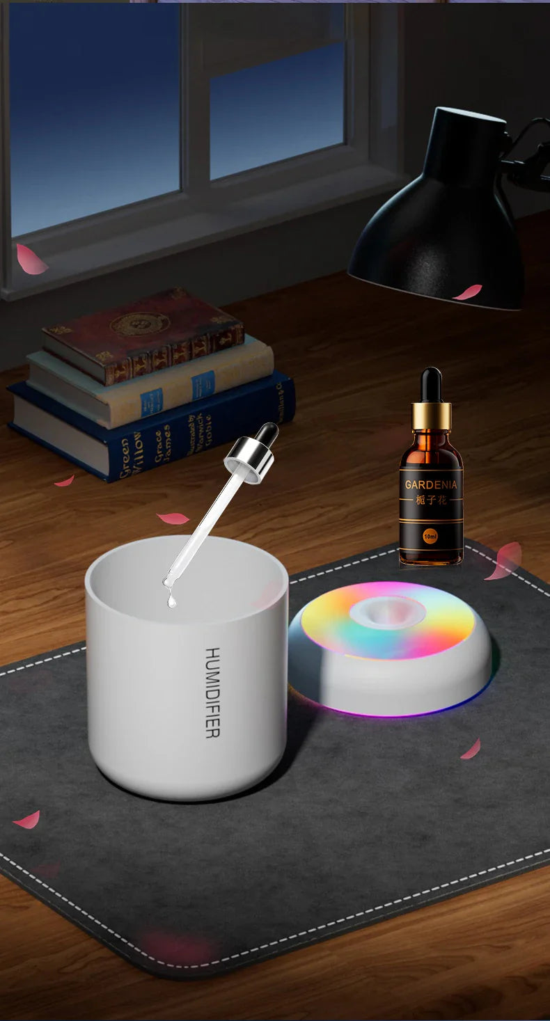 Brehn | MINI LUFTBEFEUCHTER MIT AROMATHERAPIE - USB-BETRIEBEN - PERFEKT FÜR AUTO UND SCHLAFZIMMER