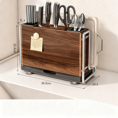 Multifunktionales Messerblock-Regal mit Magnetfunktion