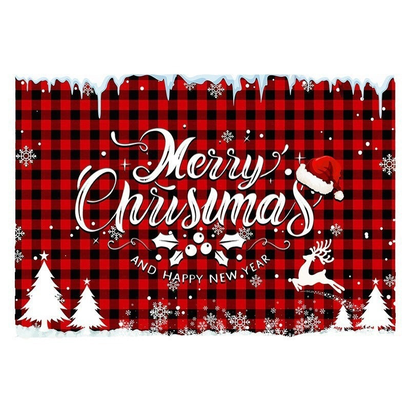 Merry Christmas Family Canvas - Humans & 2 Pets
