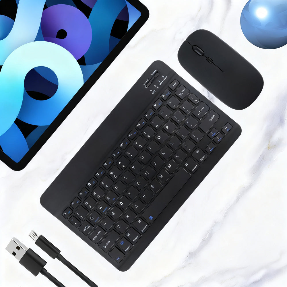 Bluetooth-Tastatur mit Maus für Tablets und Laptops