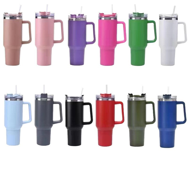 Isolierbecher aus Edelstahl mit Griff, 1200 ml