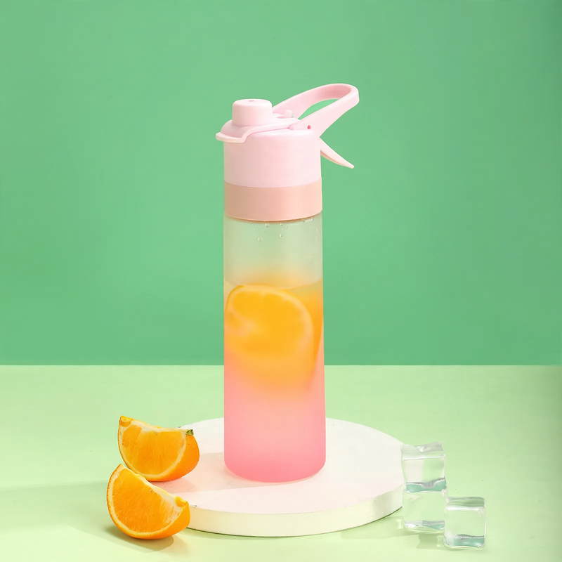 Sprühflasche mit Trinkhalm, 650 ml, Tritan
