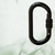 Stahlkarabiner für Klettern, 25 KN