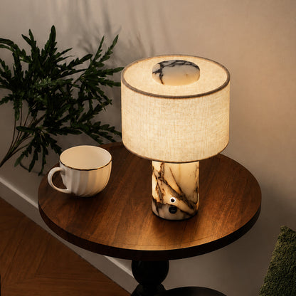 Marmor-Tischlampe Modell 1011, aufladbar oder Netzstrom