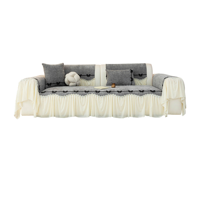 Sofaüberwurf Chenille, rutschfest, verschiedene Größen