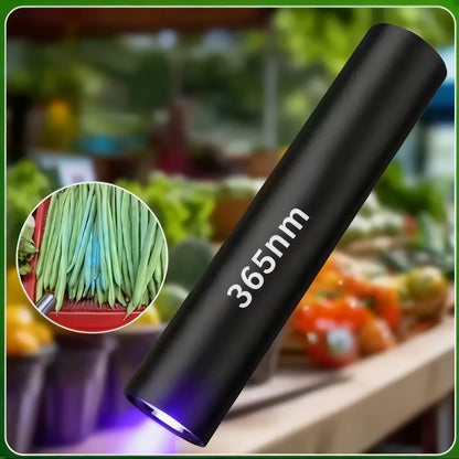 UV-Taschenlampe mit Aluminium-Gehäuse