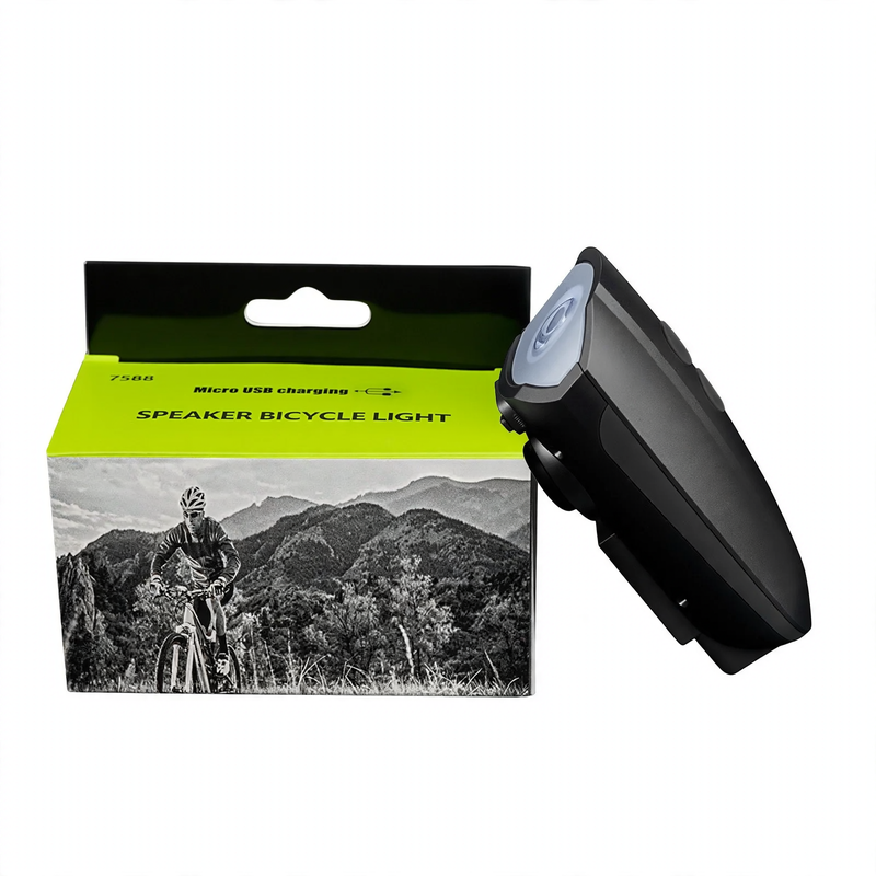 Fahrrad-Frontlicht mit Hupe und Ladefunktion