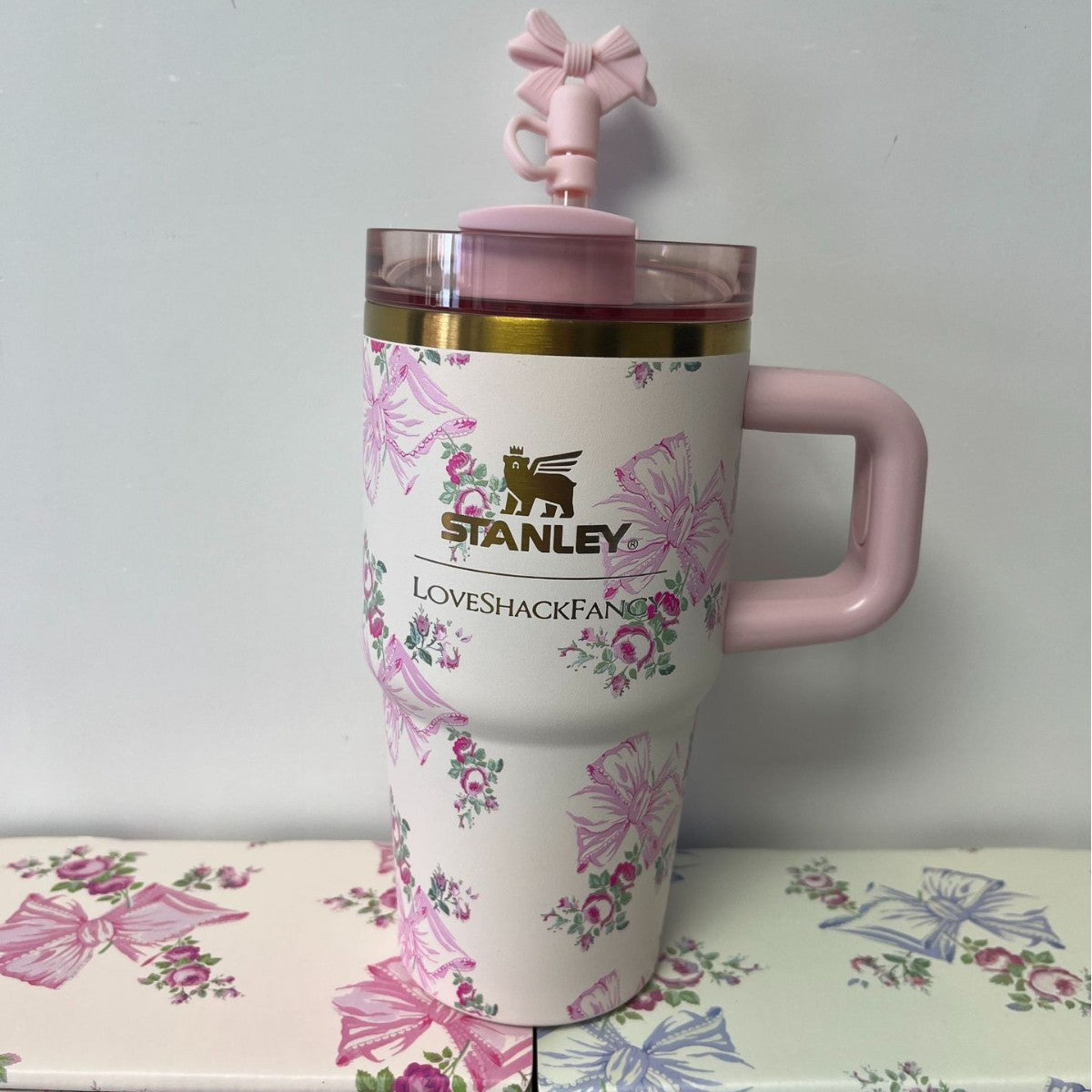 Isolierbecher mit Henkel und Strohhalm, 40oz
