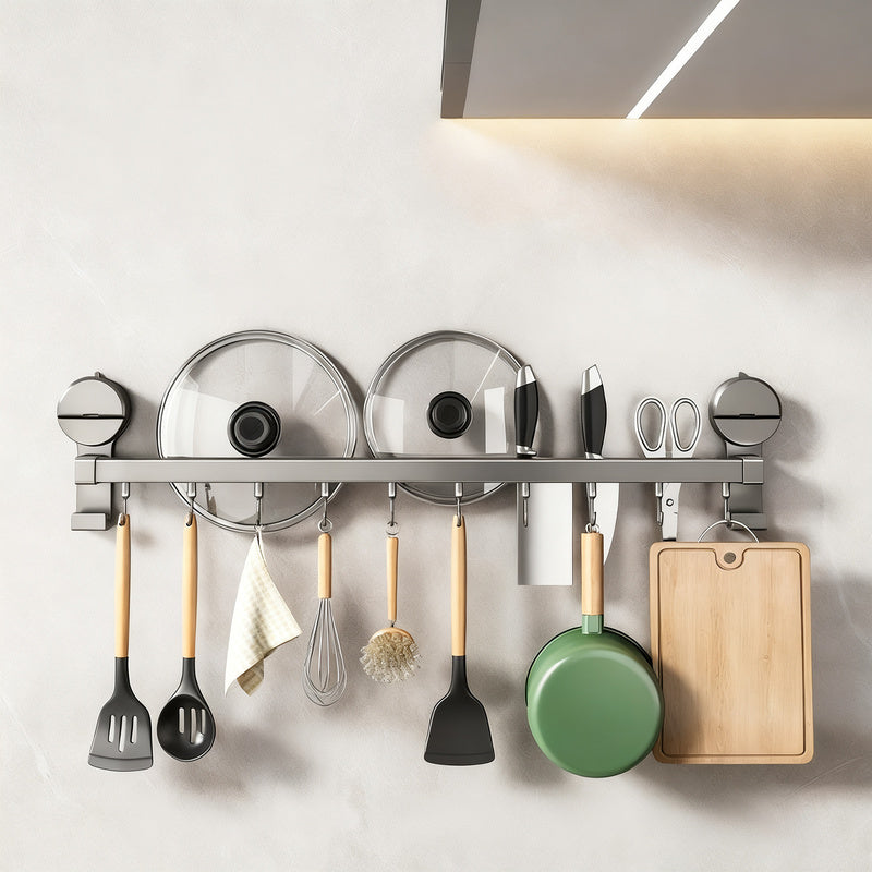 Küchen-Hängestange mit Haken für Utensilien