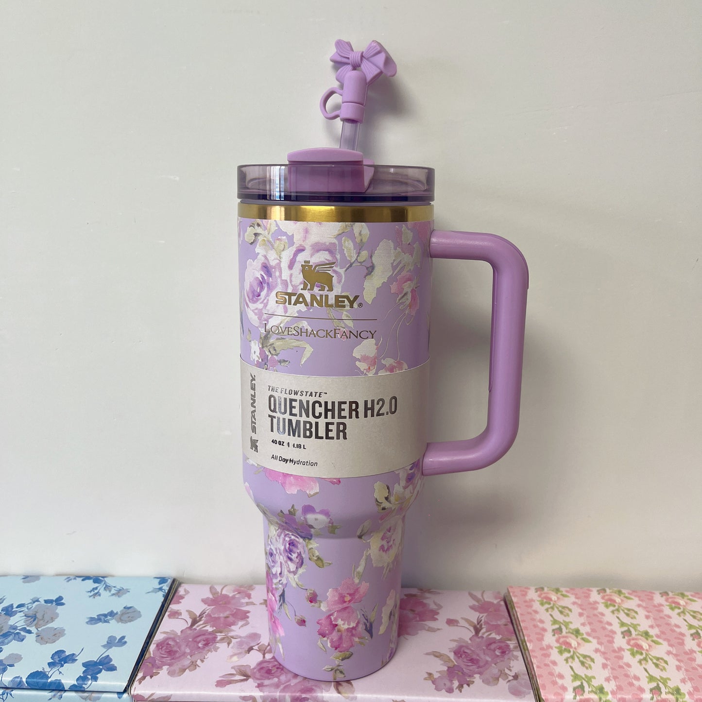Isolierbecher mit Henkel und Strohhalm, 40oz