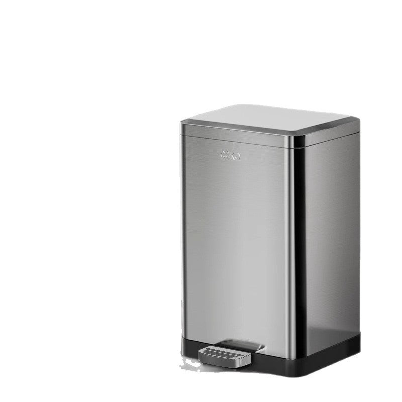 Edelstahl-Wandmülleimer, quadratisch, 8 L