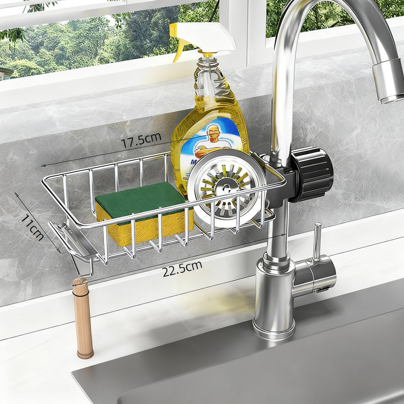 Aluminium-Ablagekorb für Wasserhahn und Spüle