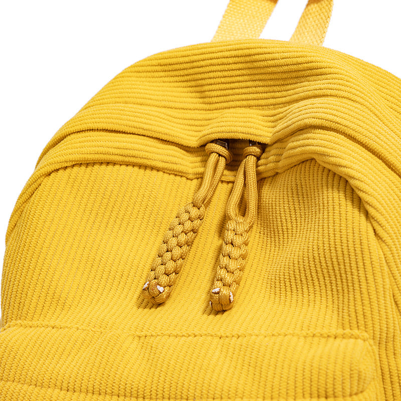 Großer Rucksack aus Cord, 40×29 cm