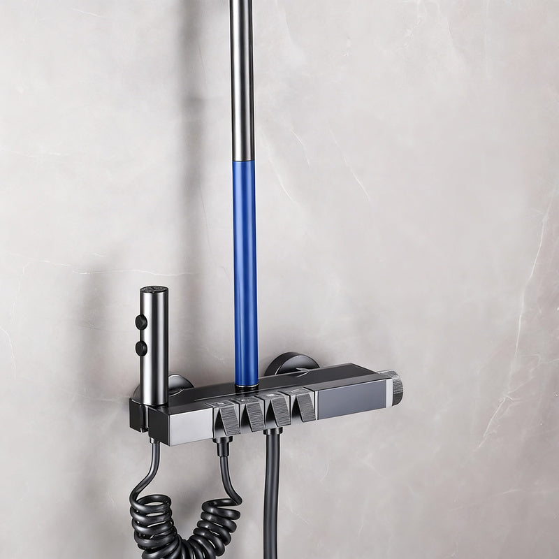 Dusch-Verlängerungsrohr aus Edelstahl, 30 cm