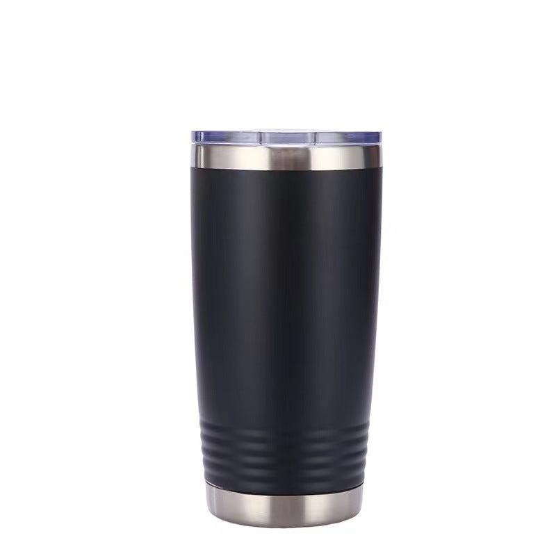 Isolierbecher aus Edelstahl, 20 oz, mit Deckel