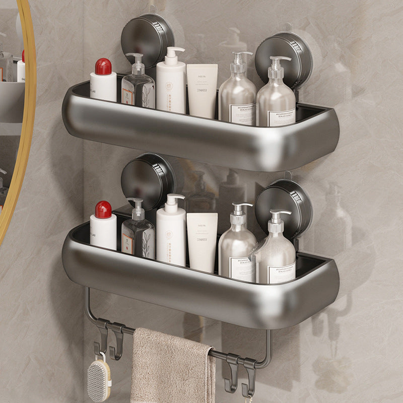 Badezimmer-Regal mit Saugnapf, höhenverstellbar