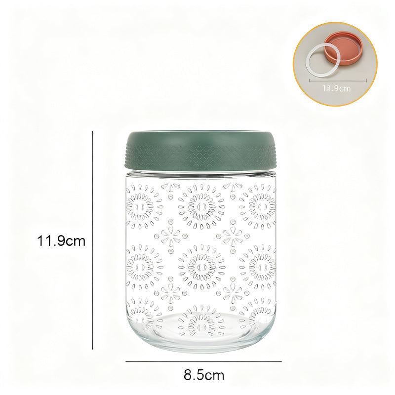 Glasdose mit Deckel, 500 ml