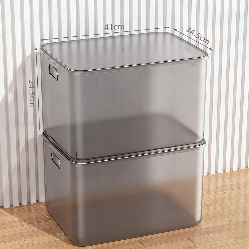 Transparente Aufbewahrungsbox aus Kunststoff