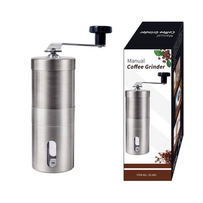 Handkaffeemühle aus Edelstahl mit Keramikmahlwerk