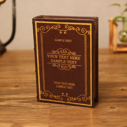 Dekoratives Buch-Tablett aus Holz, klassisches Design