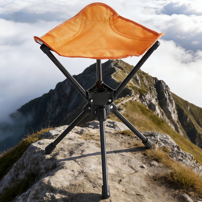 Klappbarer Campinghocker, dreieckig, Stahlrahmen