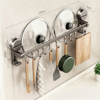 Küchen-Hängestange mit Haken aus Aluminium