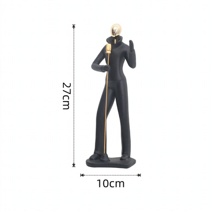 Sportfigur aus Kunstharz, europäischer Stil